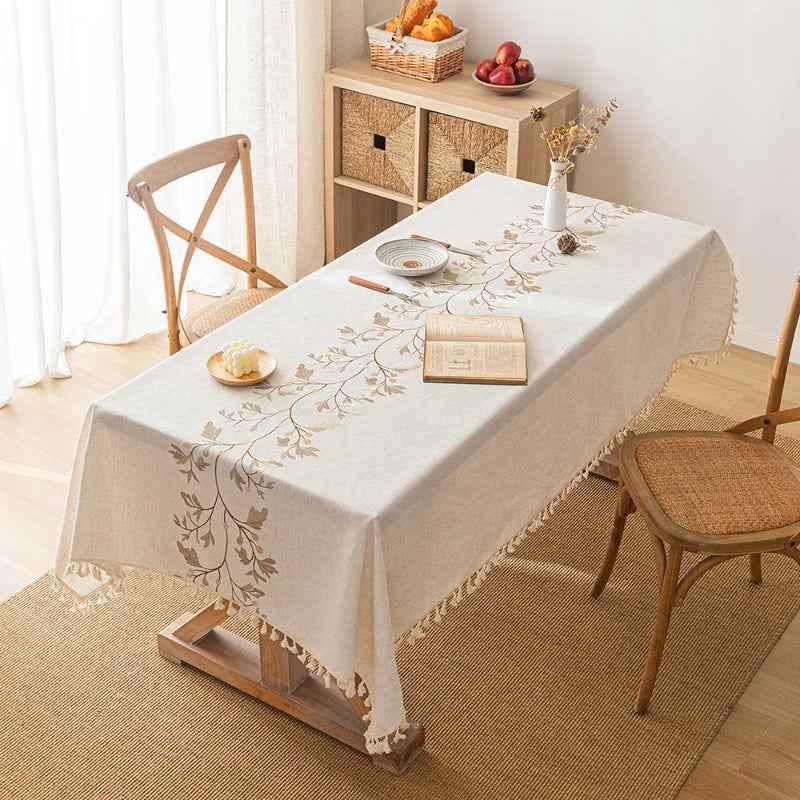 Rustic Tablecloth Rectangular Tablecloth for Dinning Table Decor Kitchen Decor - TaroTextile