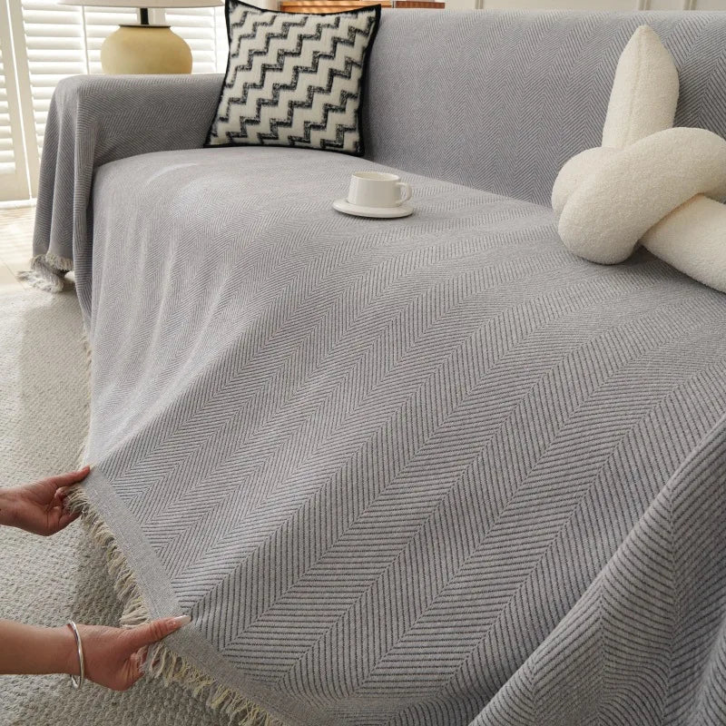 Chenille Couch Sofa Covers Anti-scratch Chair Cushion Cover Blanket Furniture Protector