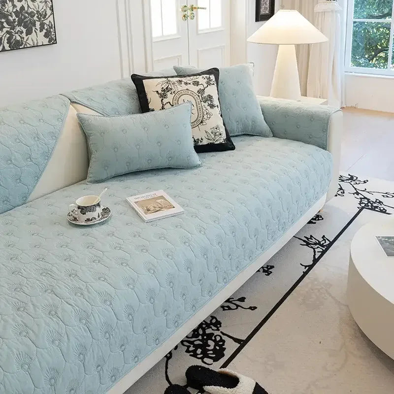 Universal Cotton Cozy Sofa Futon Cover Non-slip Chair Cushion Cover Seat Mat - TaroTextile