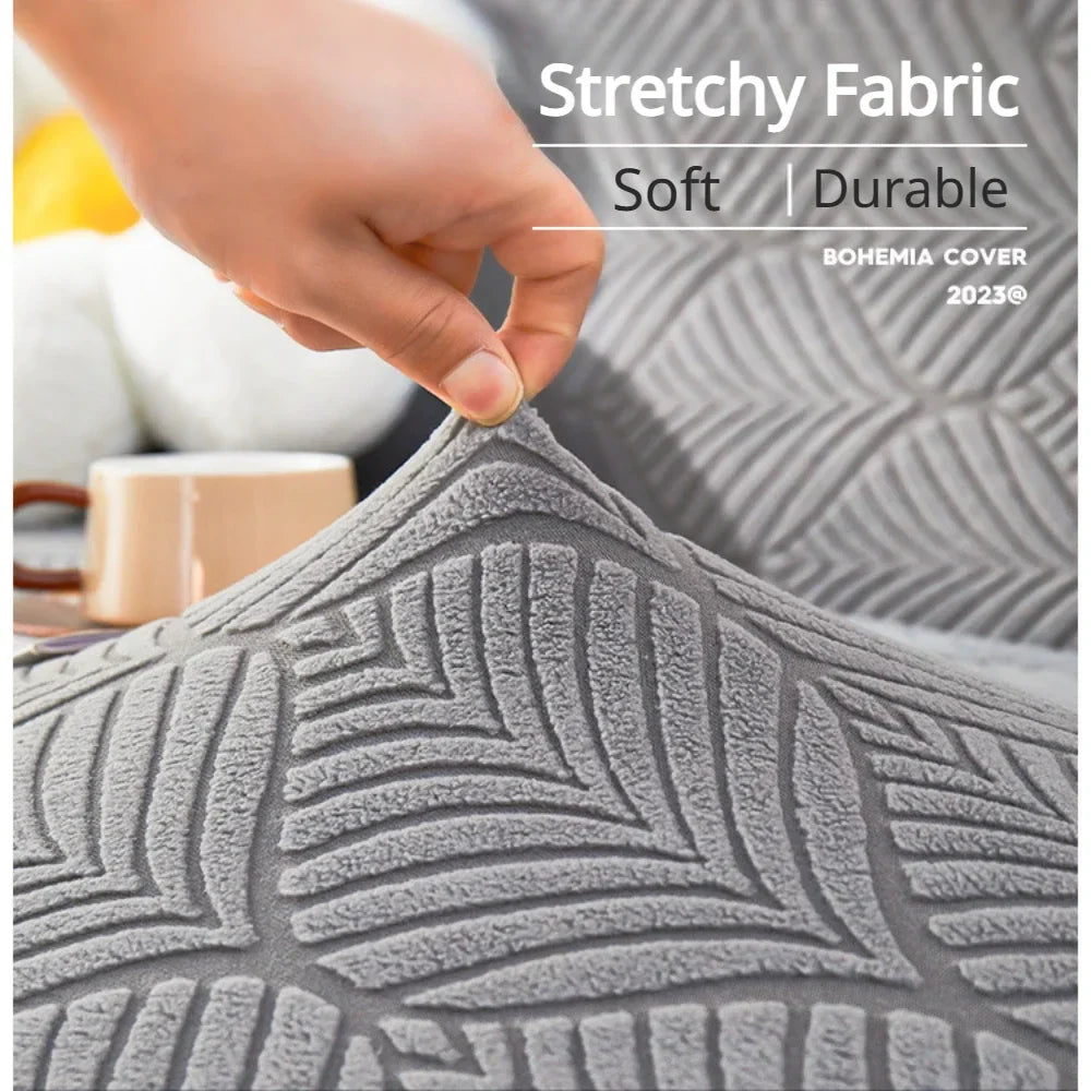 Stretchy Plush Sofa Cover Universal Anti-cat Scratch Couch Cover