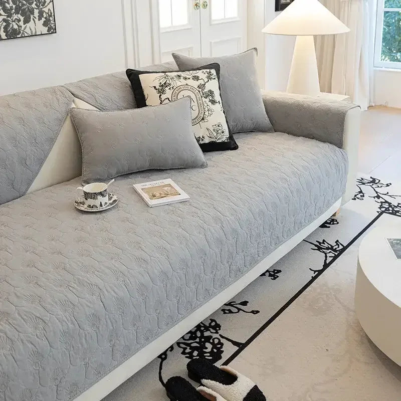 Universal Cotton Cozy Sofa Futon Cover Non-slip Chair Cushion Cover Seat Mat - TaroTextile