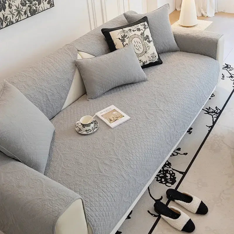 Universal Cotton Cozy Sofa Futon Cover Non-slip Chair Cushion Cover Seat Mat - TaroTextile