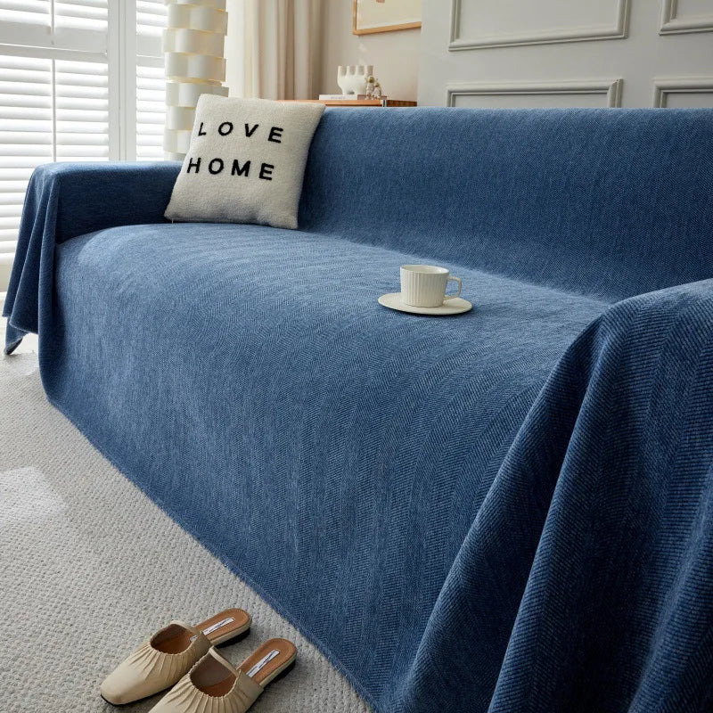 Durable Couch Cover for Pets Washable Cushion Couch Chenille Sofa Slipcover