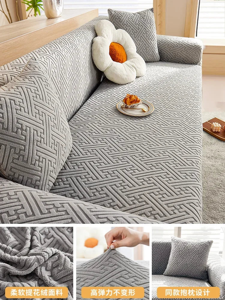 Elastic Soft Sofa Cover Durable Anti-scratch Cushion Couch Cover