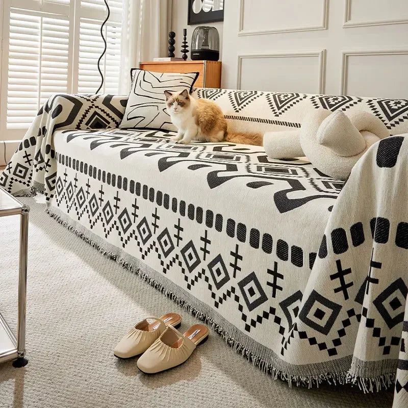 Chenille Sofa Blanket Sectional Sofa Cover Universal Anti-cat Scratch Sofa Slipcovers