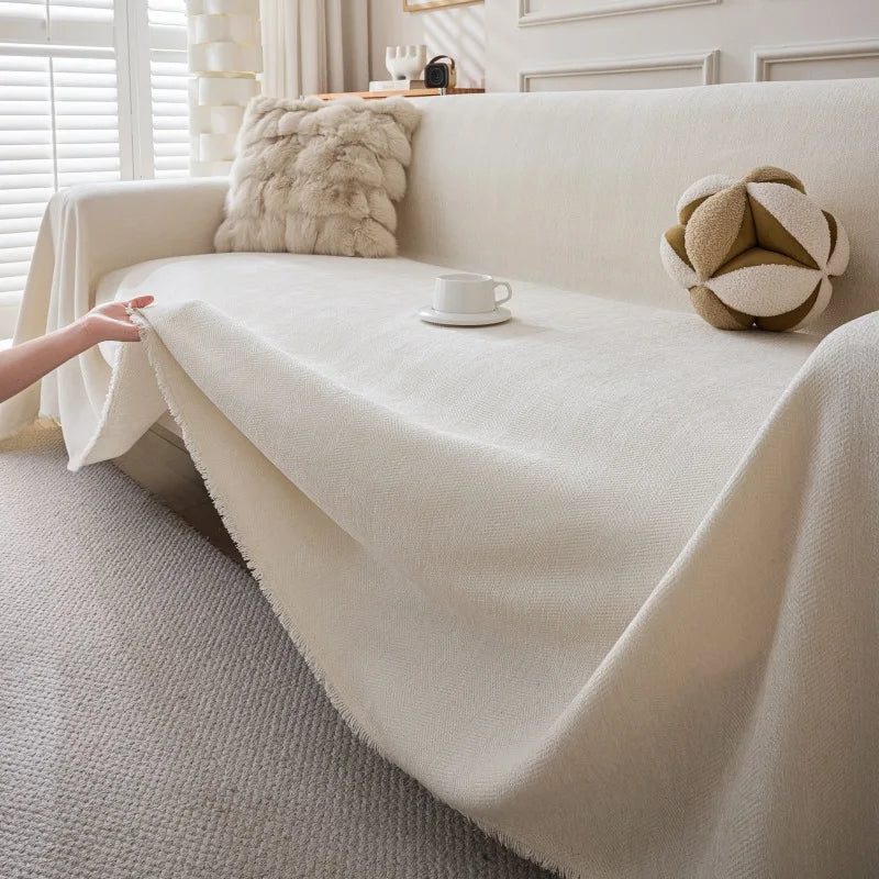 Durable Couch Cover for Pets Washable Cushion Couch Chenille Sofa Slipcover