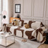 Modern Abstract Chenille Sofa Cover, Large Soft Throw Blanket with Tassels for Couch