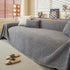 Textured Throw Blanket with 3D Dobby Weave, Minimalist Furniture Protector for Couch