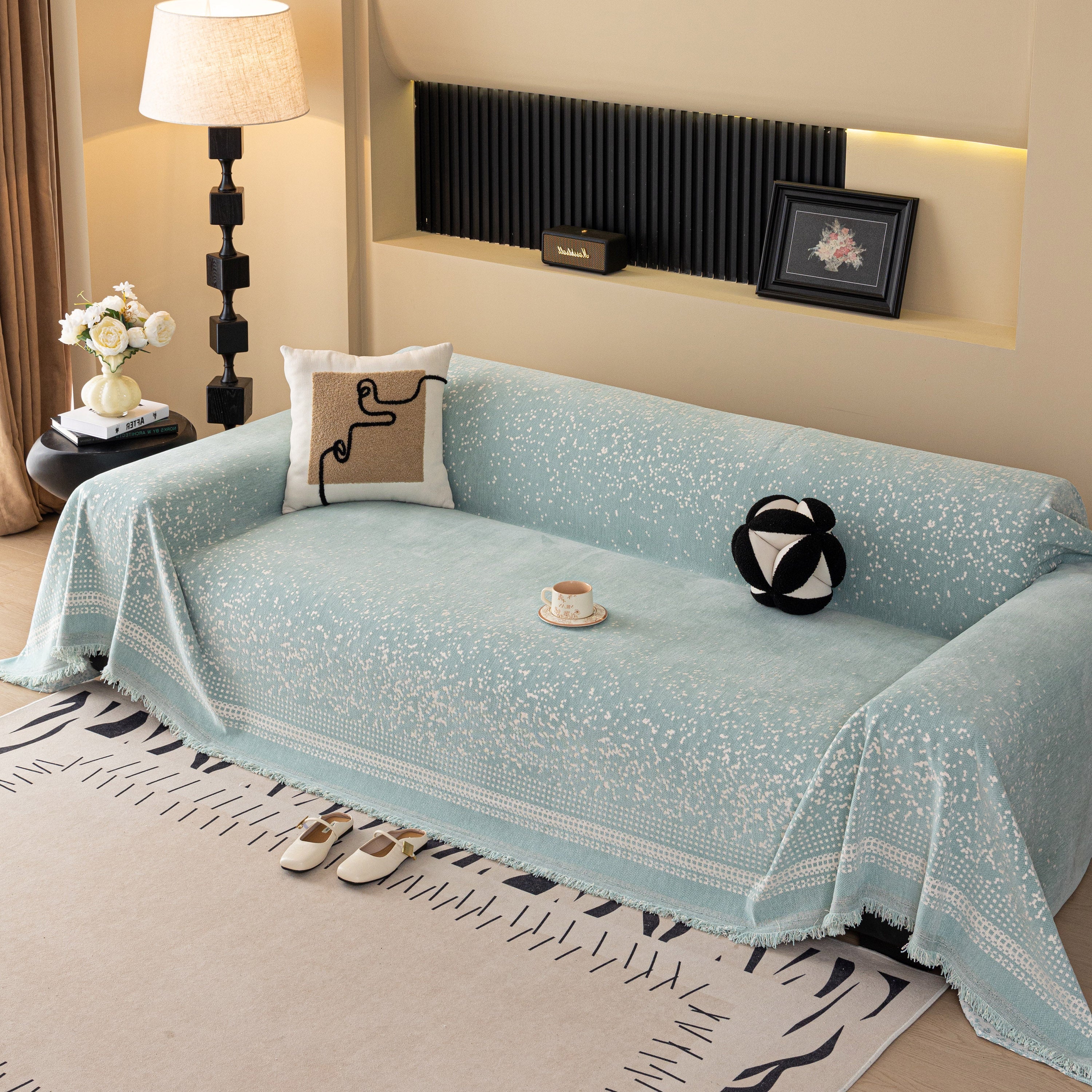 Luxury Throw Slipcovers for Sofas, Heavy-Duty Sofa Protector for Sectional Sofas