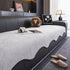 Chenille Couch Cover with Scalloped Edge, Non-Slip Modular Slipcover Sectional