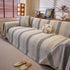 Modern Striped Sofa Throw Blanket, Lightweight Couch Cover for Summer Seating