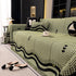Chenille Sofa Throw Cover, Textured Chevron Decorative Couch Blanket for Living Room