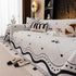 Luxurious Jacquard Couch Cover, Snag-Resistant Pet Friendly Couch Throw with Fringe