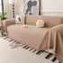 Textured Woven Modern Sofa Cover, Natural Blend Decorative Couch Throw Blanket