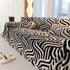 Plush Sherpa Sofa Throw Cover for Sectional, Jacquard Wave Throw Furniture Protector