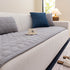 Geometric Quilted Corduroy Couch Topper, Non-Slip Padded Sofa Protector Cover for Pets