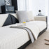 Geometric Textured Couch Slipcover Protector Non-Slip Ice Silk Sofa Cover for Couch