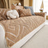 Thick Sherpa Sofa Protector Cover, Warm Plush Couch Cover for Seat, Backrest & Armrest