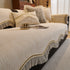 French Vintage Style Couch Cover with Skirt,  Non-Slip Sectional Furniture Covers