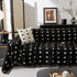 Sofa Throw Blanket with Woven Geometric Pattern & Tassels, Soft & Thick Couch Cover