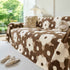 Plush Floral Sofa Throw Cover, Thick Soft Couch Protector Throw Couch for Dogs, Kids
