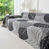 Plush Fleece Leaf Pattern Sofa Throw Cover, Soft Couch Protector Couch Cover Blanket