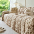 Floral Plush Fleece Sofa Throw Cover, Soft Warm Couch Protector Slip Cover for Couch
