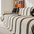 Boho Couch Throw Blanket with Textured Stripes, Sofa Cover for Living Room Decor