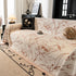 Large Floral Sofa Cover Throw Blanket, Plush Jacquard Non-Shedding Couch Cover for Pets
