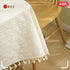 Rectangle Table Cloth Cotton Linen Table Cover for Kitchen Dinning