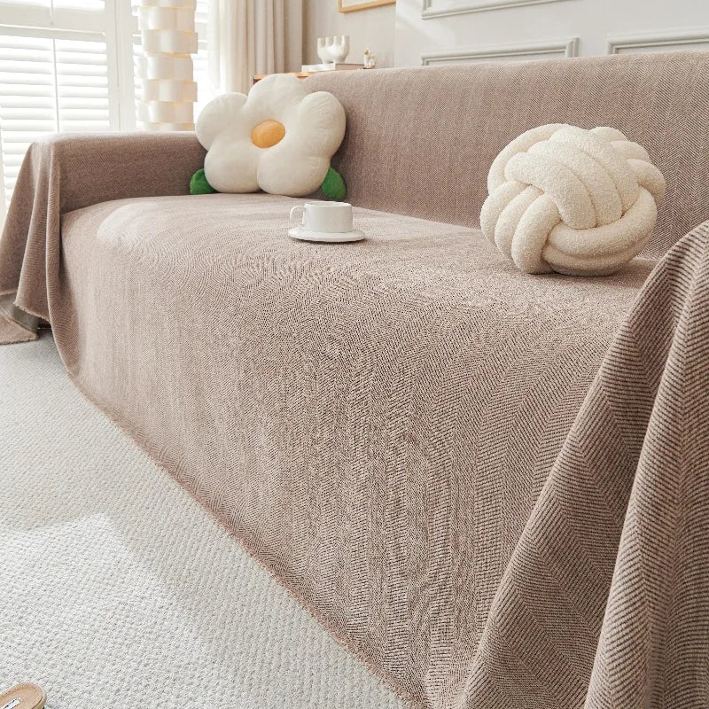 Durable Couch Cover for Pets Washable Cushion Couch Chenille Sofa Slipcover