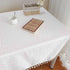 Rectangle Table Cloth Cotton Linen Table Cover for Kitchen Dinning