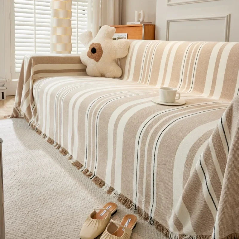 Universal Sofa Cover Chenille Cushion Couch Cover Durable Slipcover Boho Decor