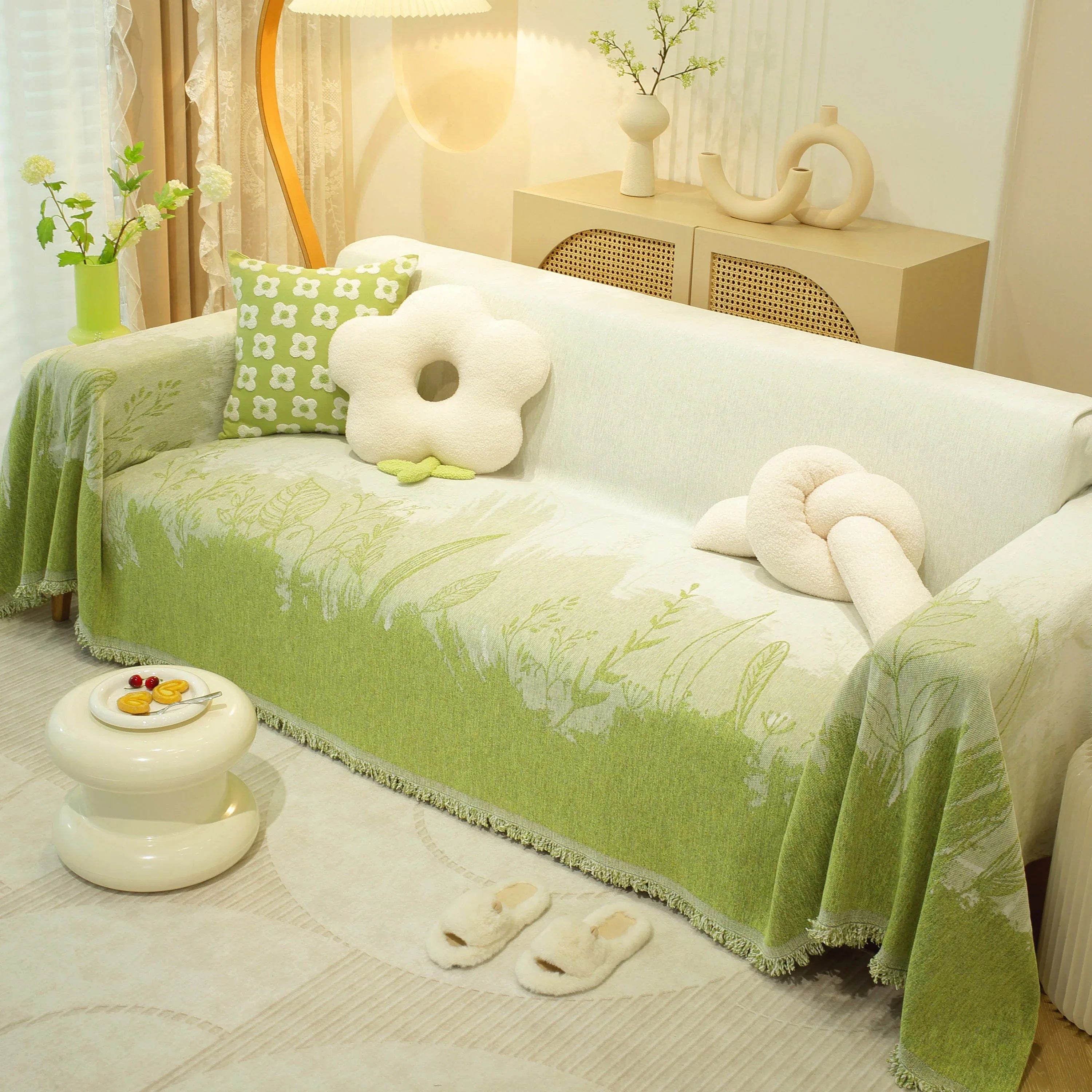 Sofa Cover Blanket for 1/2/3/4 Seat Couch Furniture Pet Protector Stylish Throws for Sectional Couch - TaroTextile