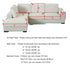 Sofa Seat Slipcovers Plush Jacquard Cushion Cover Sofa Protector - TaroTextile