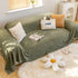 Soft Coral Plush Sofa Blanket Cozy Warm Throw Blanket Universal Slipcover - TaroTextile