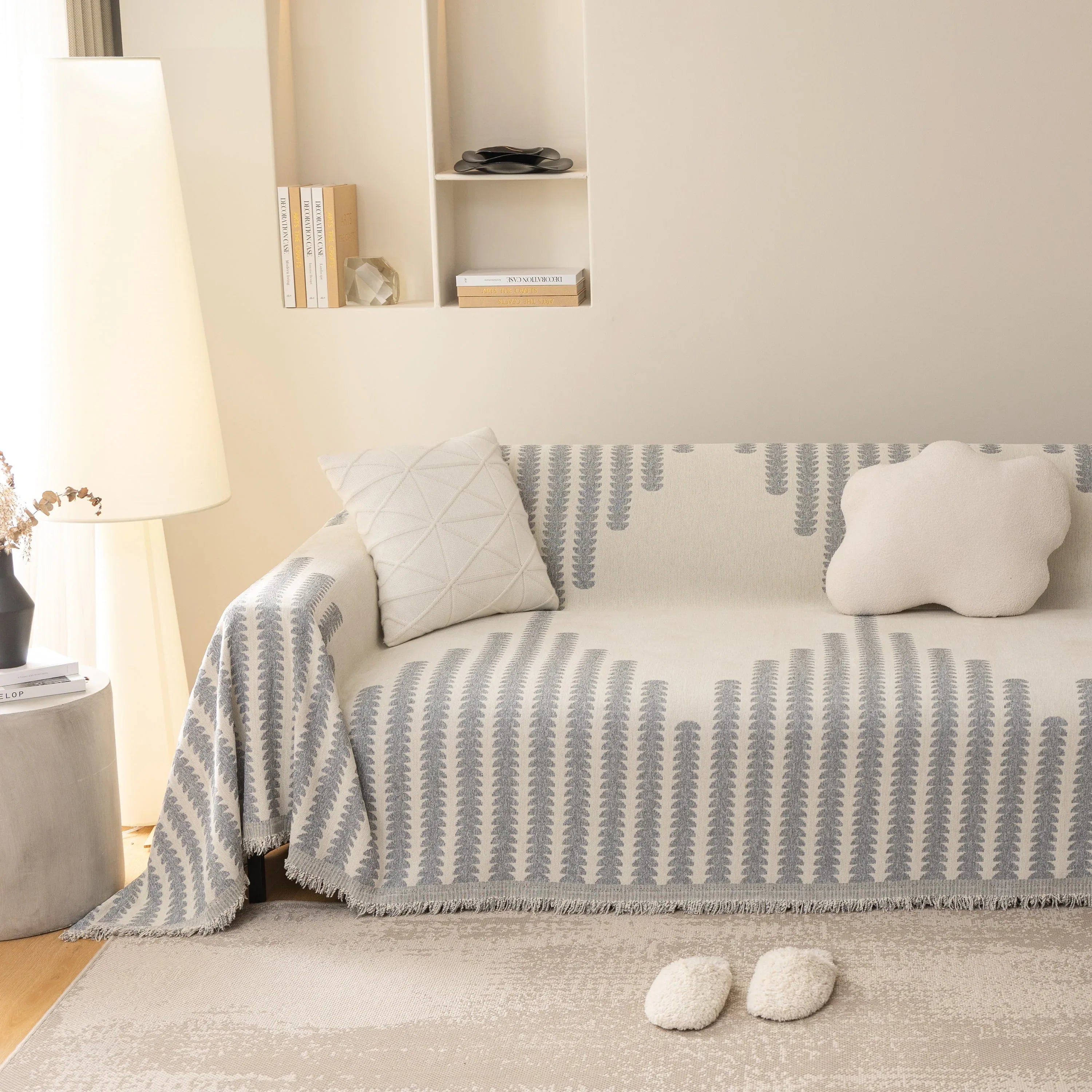 Soft Cozy Chenille Couch Cover Throws for Sofas, Couch Cover Blankets, Corner Sectional Couch Covers - TaroTextile