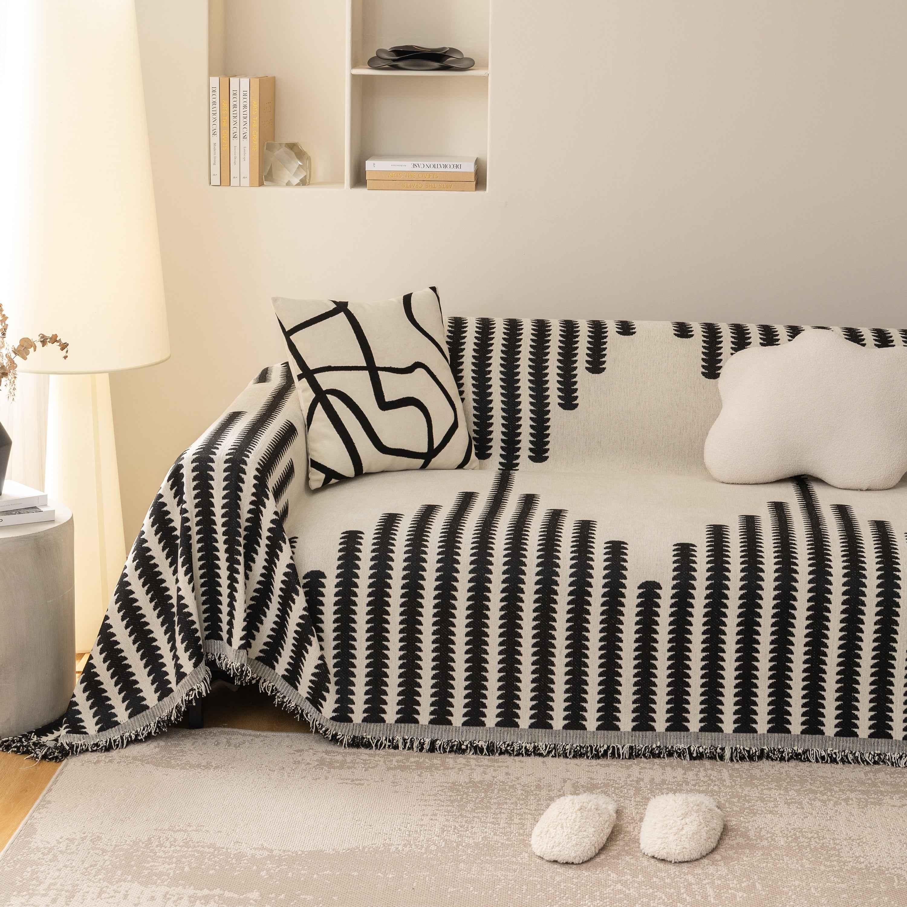 Soft Cozy Chenille Couch Cover Throws for Sofas, Couch Cover Blankets, Corner Sectional Couch Covers - TaroTextile