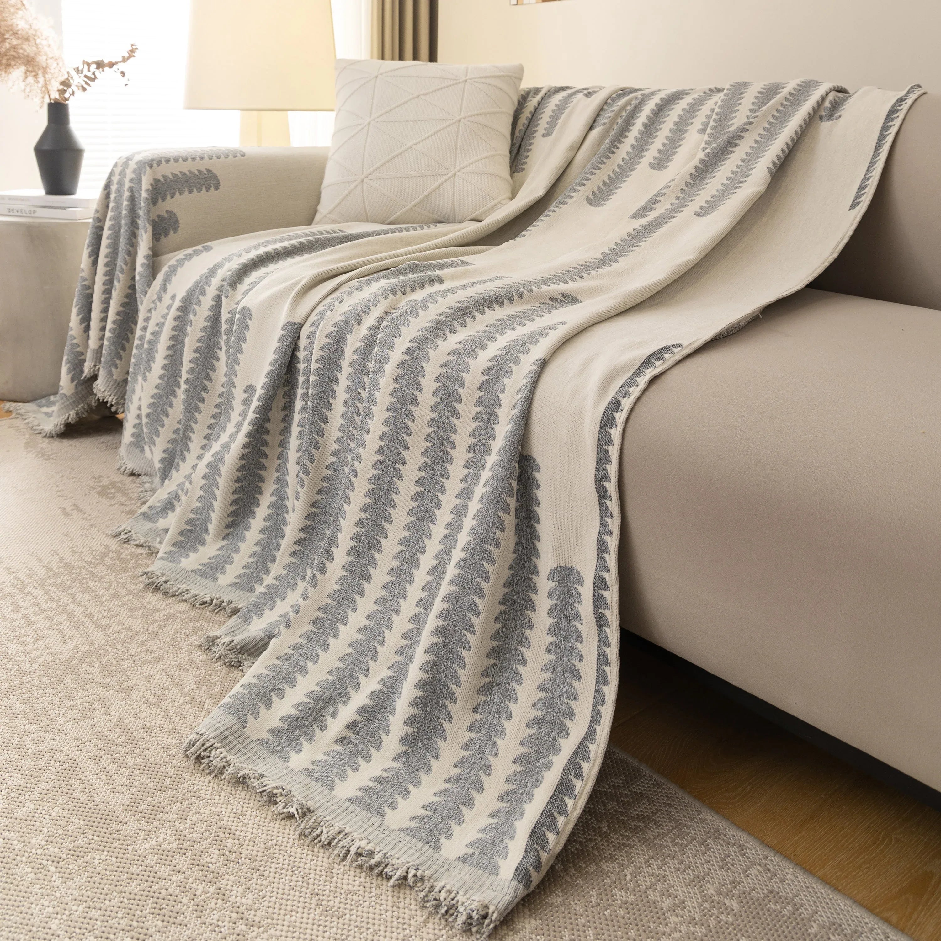 Soft Cozy Chenille Couch Cover Throws for Sofas, Couch Cover Blankets, Corner Sectional Couch Covers - TaroTextile