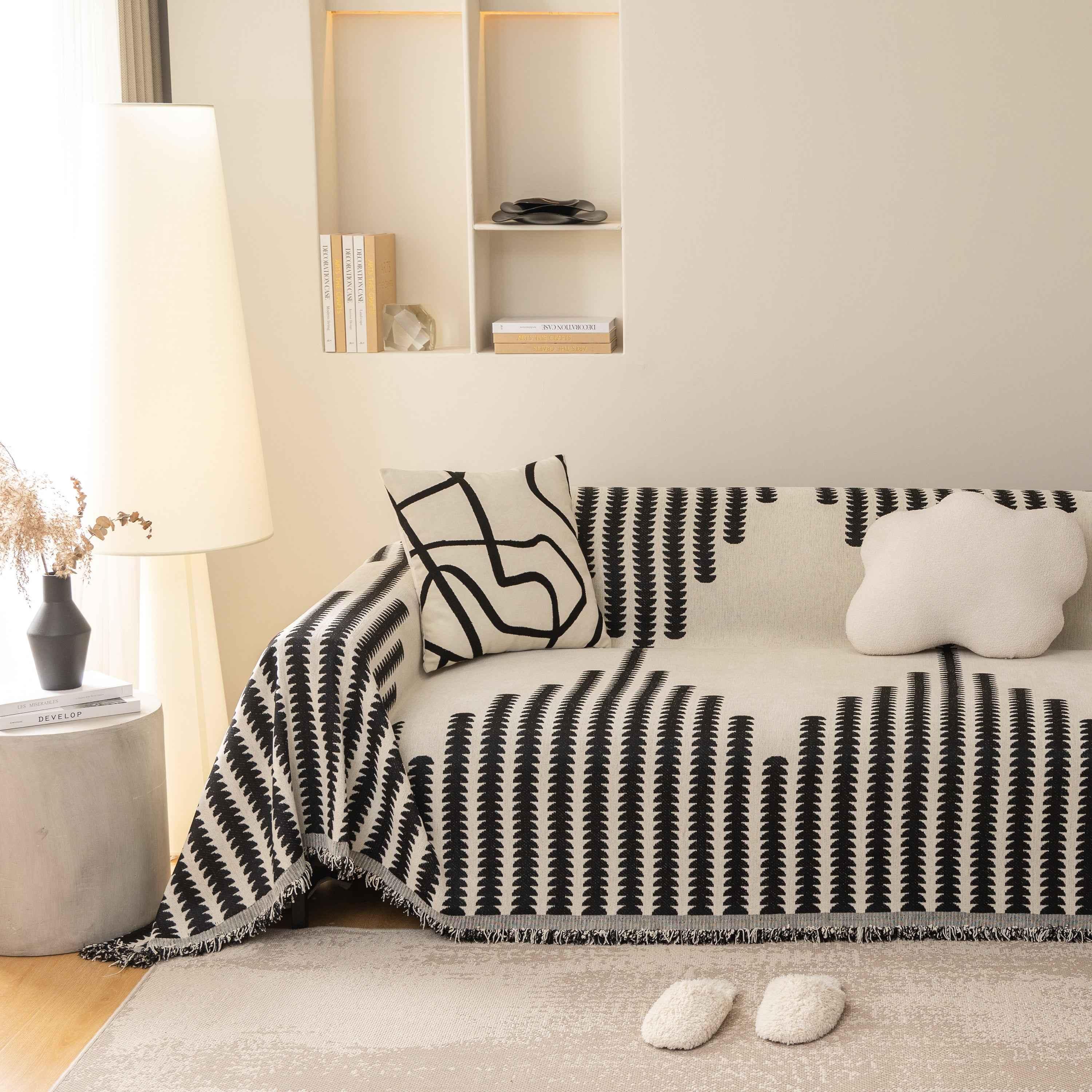 Soft Cozy Chenille Couch Cover Throws for Sofas, Couch Cover Blankets, Corner Sectional Couch Covers - TaroTextile