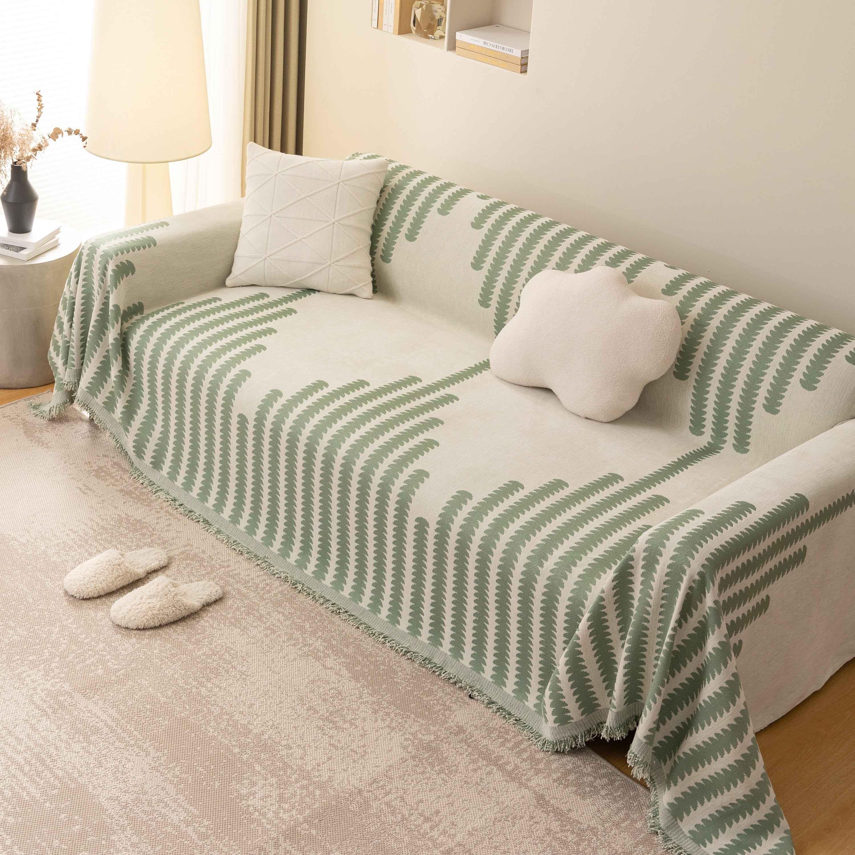 Soft Cozy Chenille Couch Cover Throws for Sofas, Couch Cover Blankets, Corner Sectional Couch Covers - TaroTextile