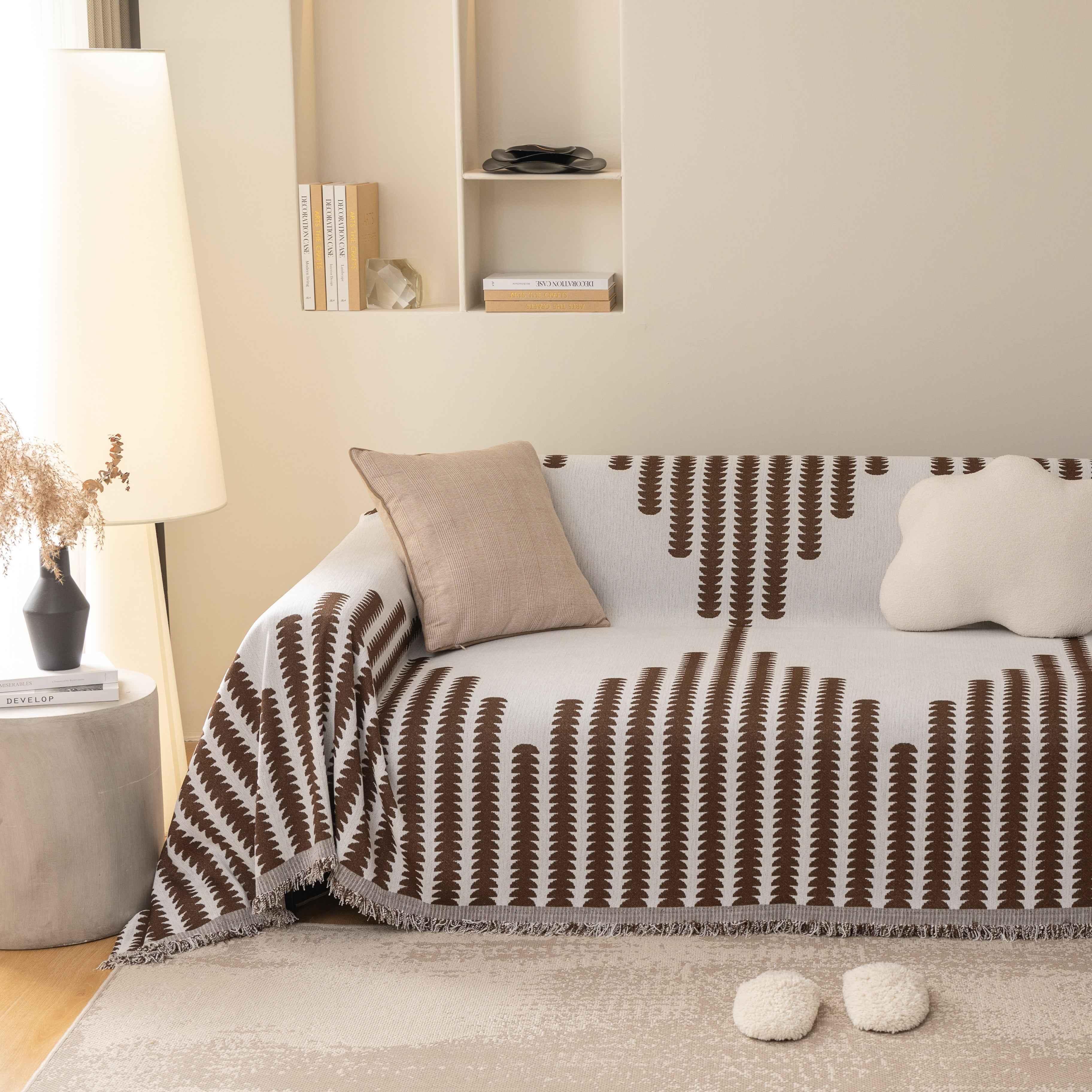 Soft Cozy Chenille Couch Cover Throws for Sofas, Couch Cover Blankets, Corner Sectional Couch Covers - TaroTextile