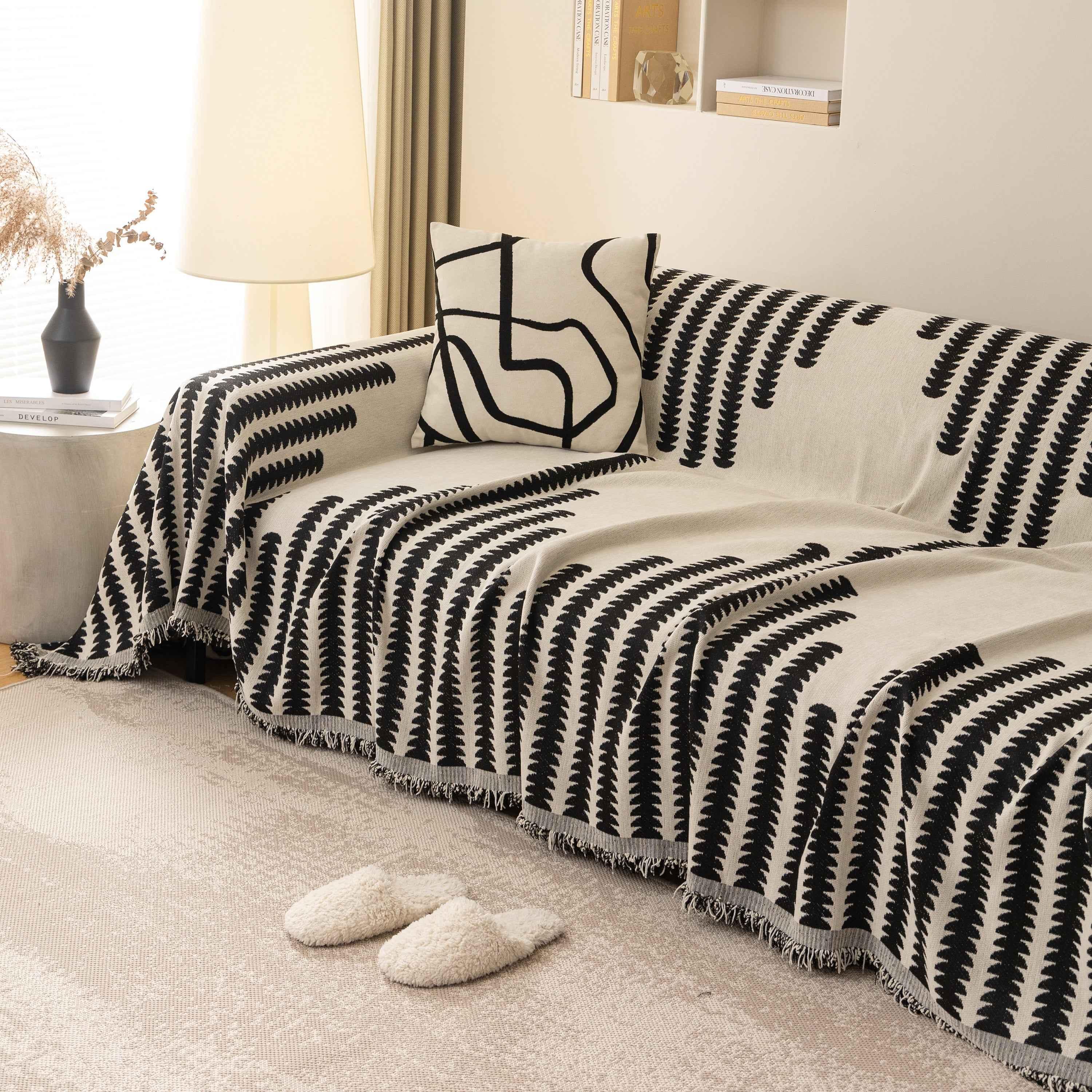 Soft Cozy Chenille Couch Cover Throws for Sofas, Couch Cover Blankets, Corner Sectional Couch Covers - TaroTextile