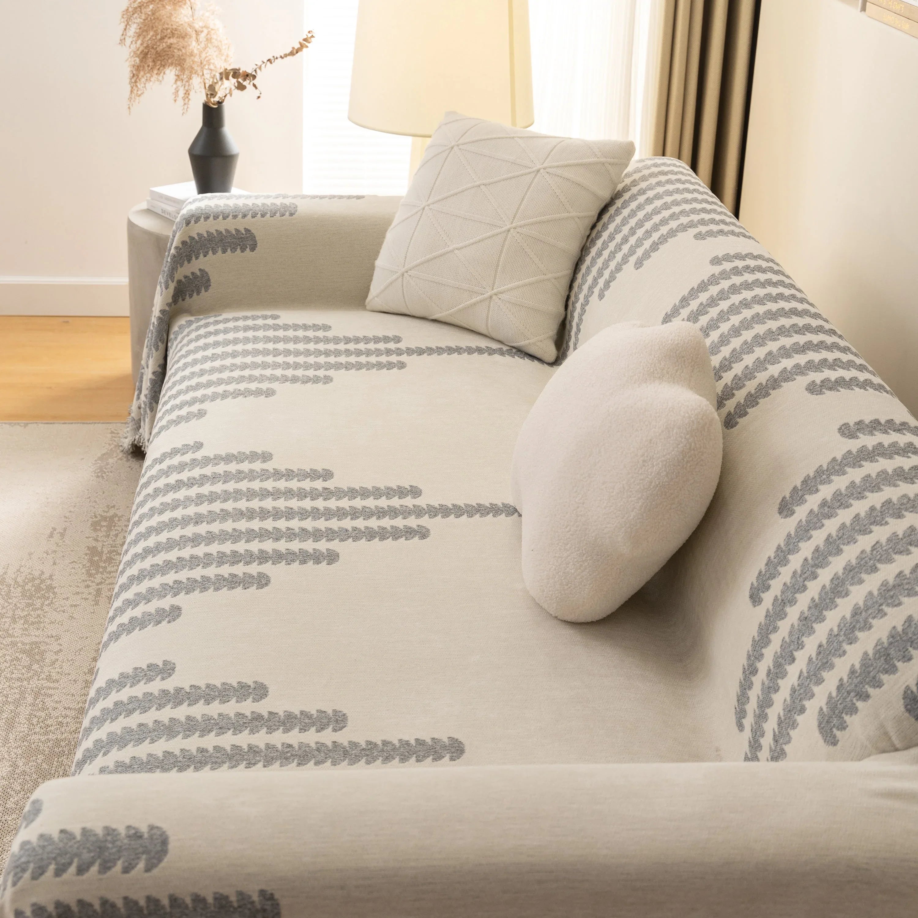 Soft Cozy Chenille Couch Cover Throws for Sofas, Couch Cover Blankets, Corner Sectional Couch Covers - TaroTextile