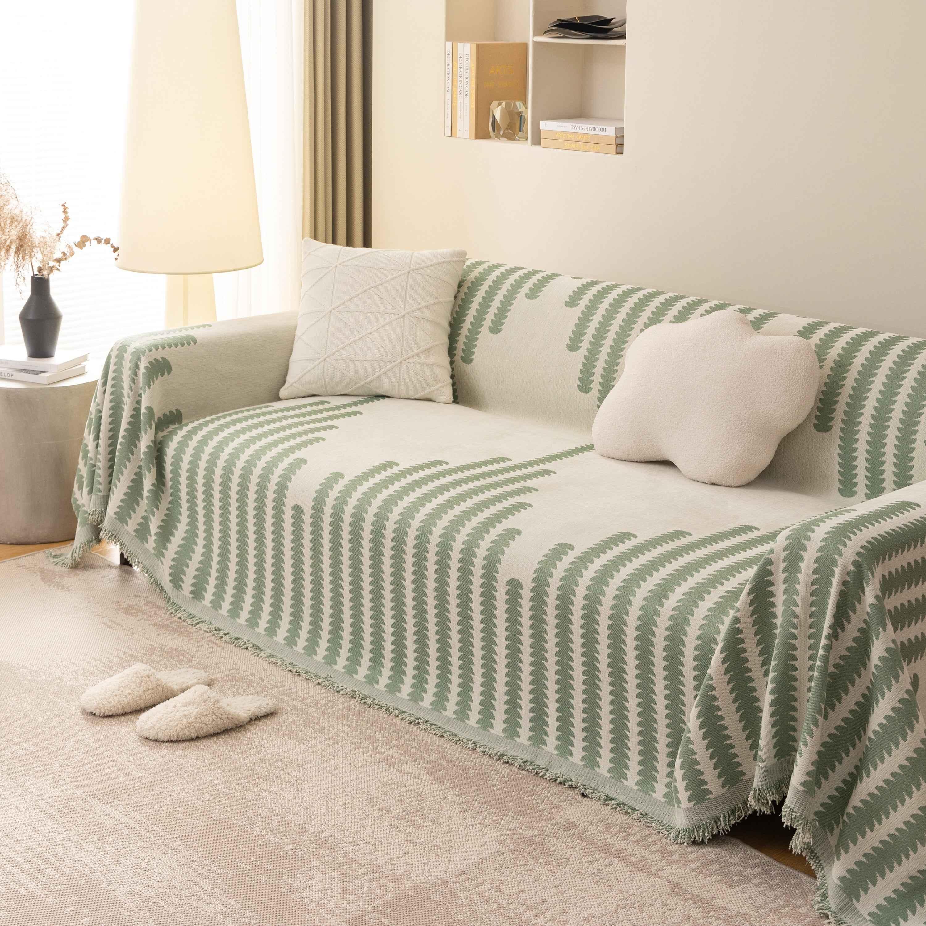 Soft Cozy Chenille Couch Cover Throws for Sofas, Couch Cover Blankets, Corner Sectional Couch Covers - TaroTextile