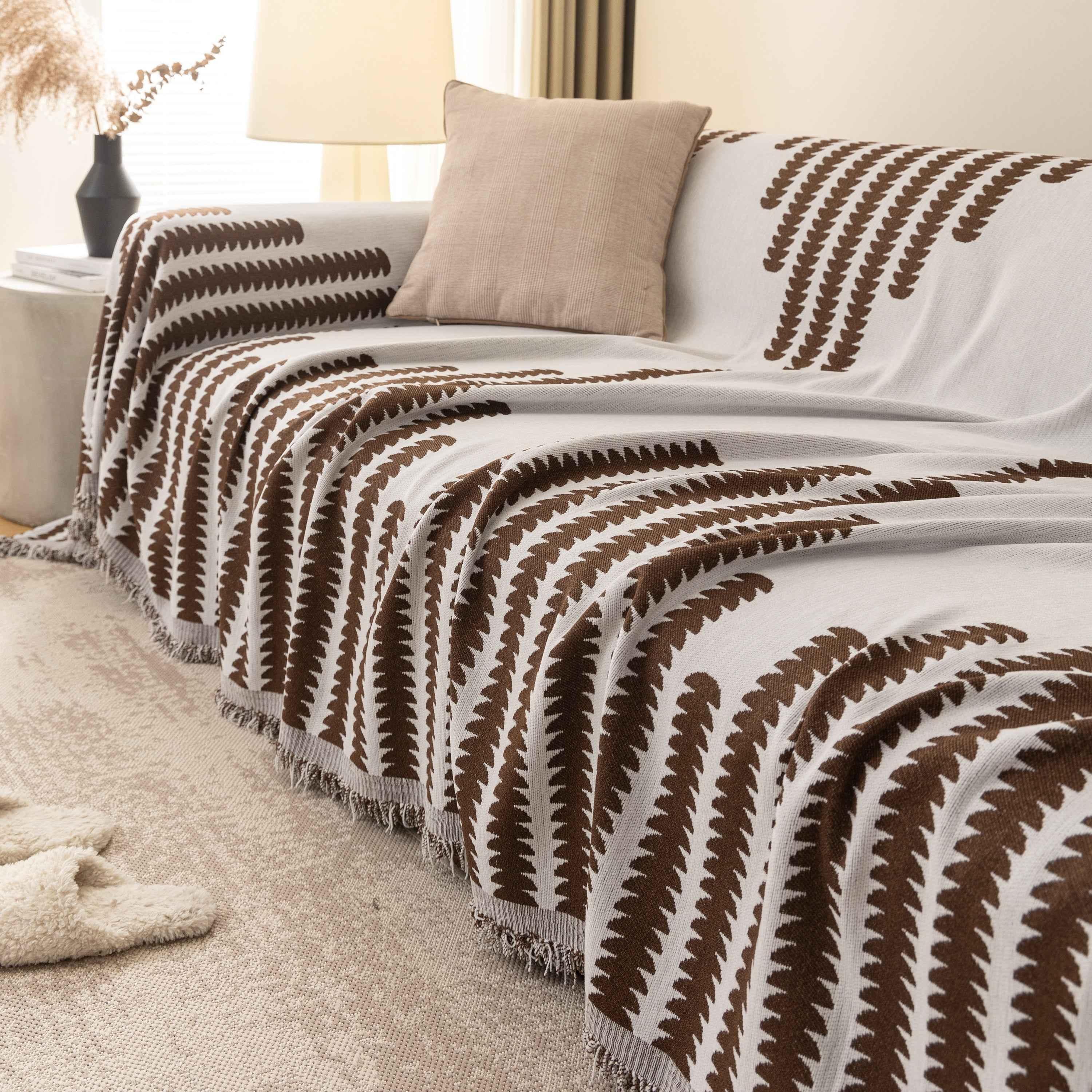 Soft Cozy Chenille Couch Cover Throws for Sofas, Couch Cover Blankets, Corner Sectional Couch Covers - TaroTextile