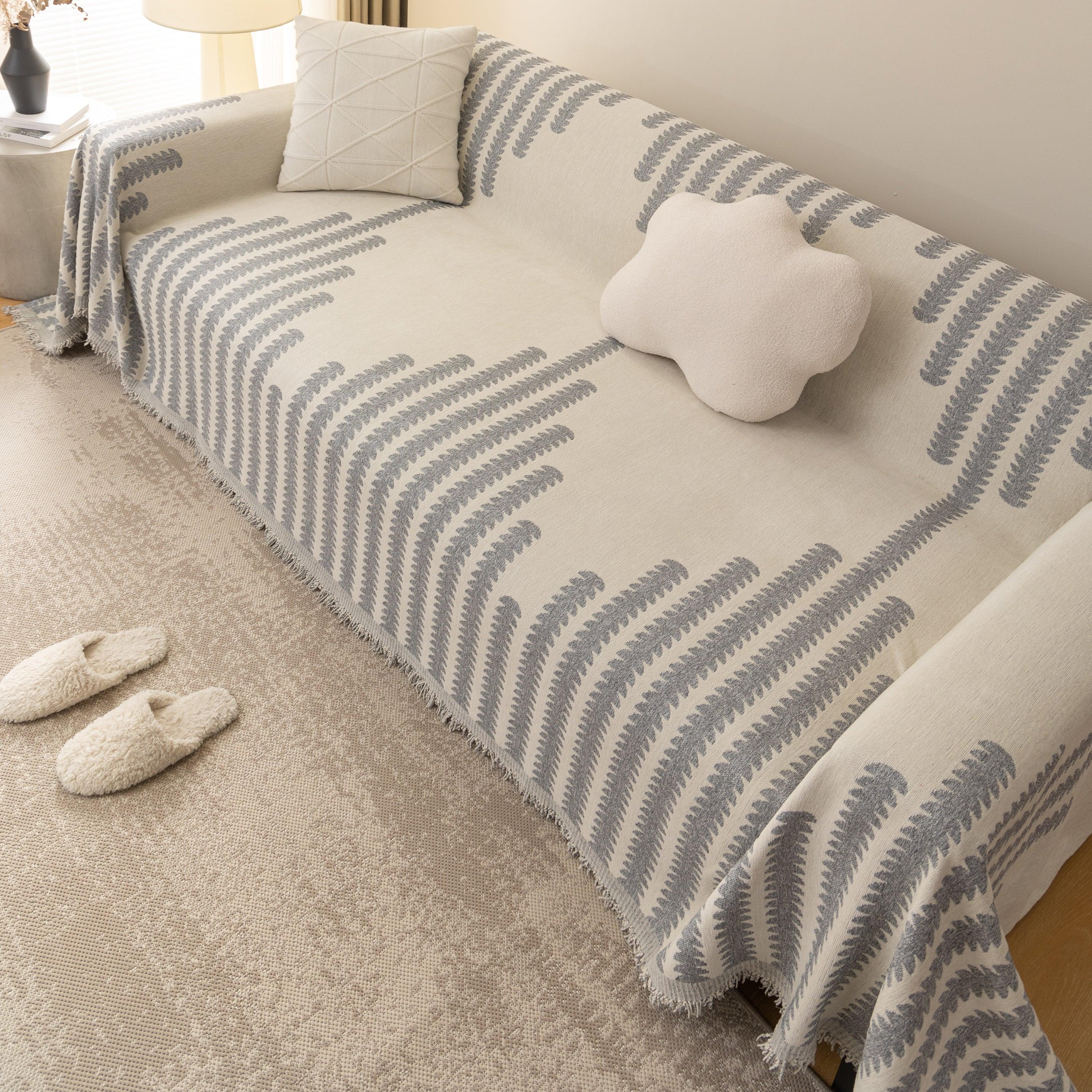 Soft Cozy Chenille Couch Cover Throws for Sofas, Couch Cover Blankets, Corner Sectional Couch Covers - TaroTextile