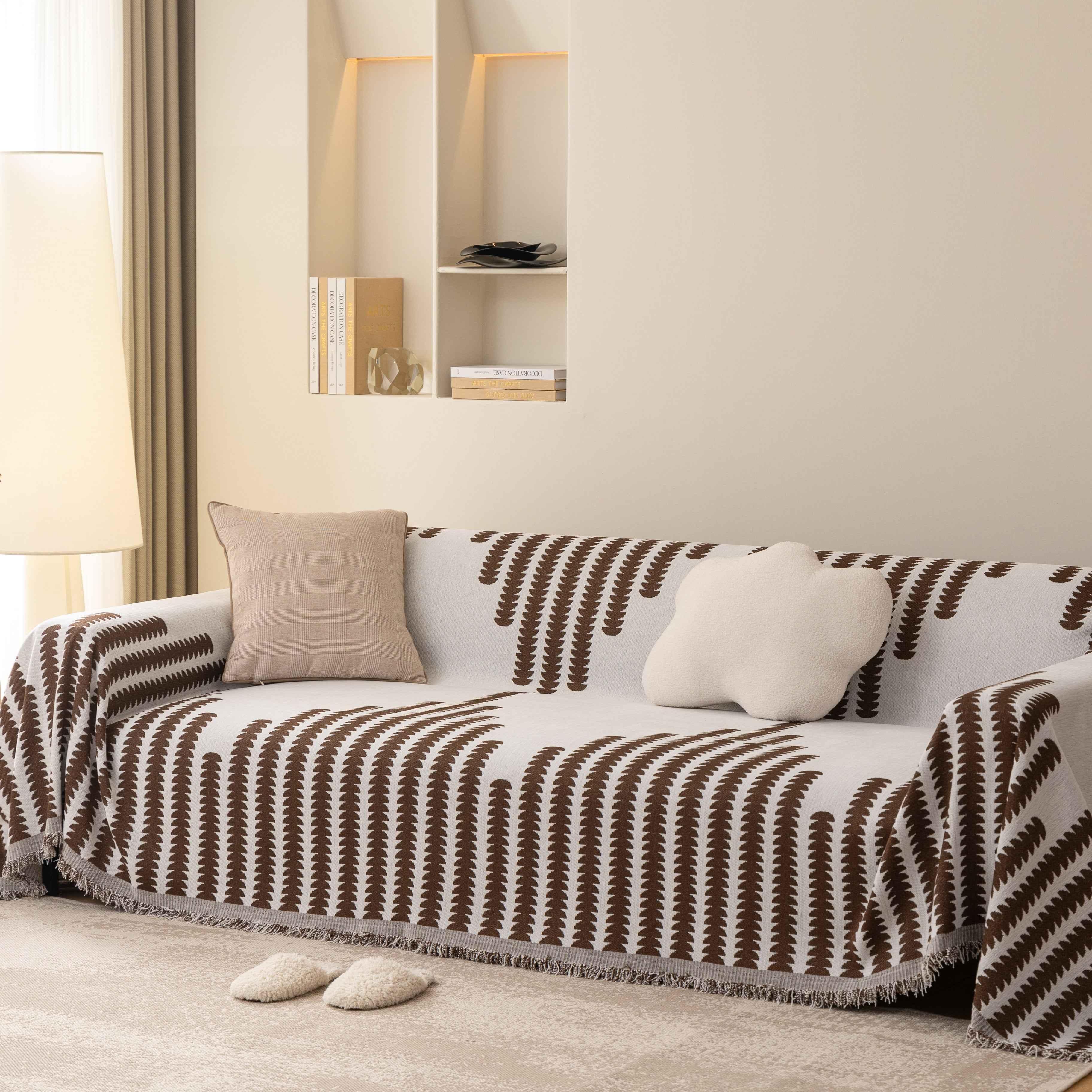 Soft Cozy Chenille Couch Cover Throws for Sofas, Couch Cover Blankets, Corner Sectional Couch Covers - TaroTextile