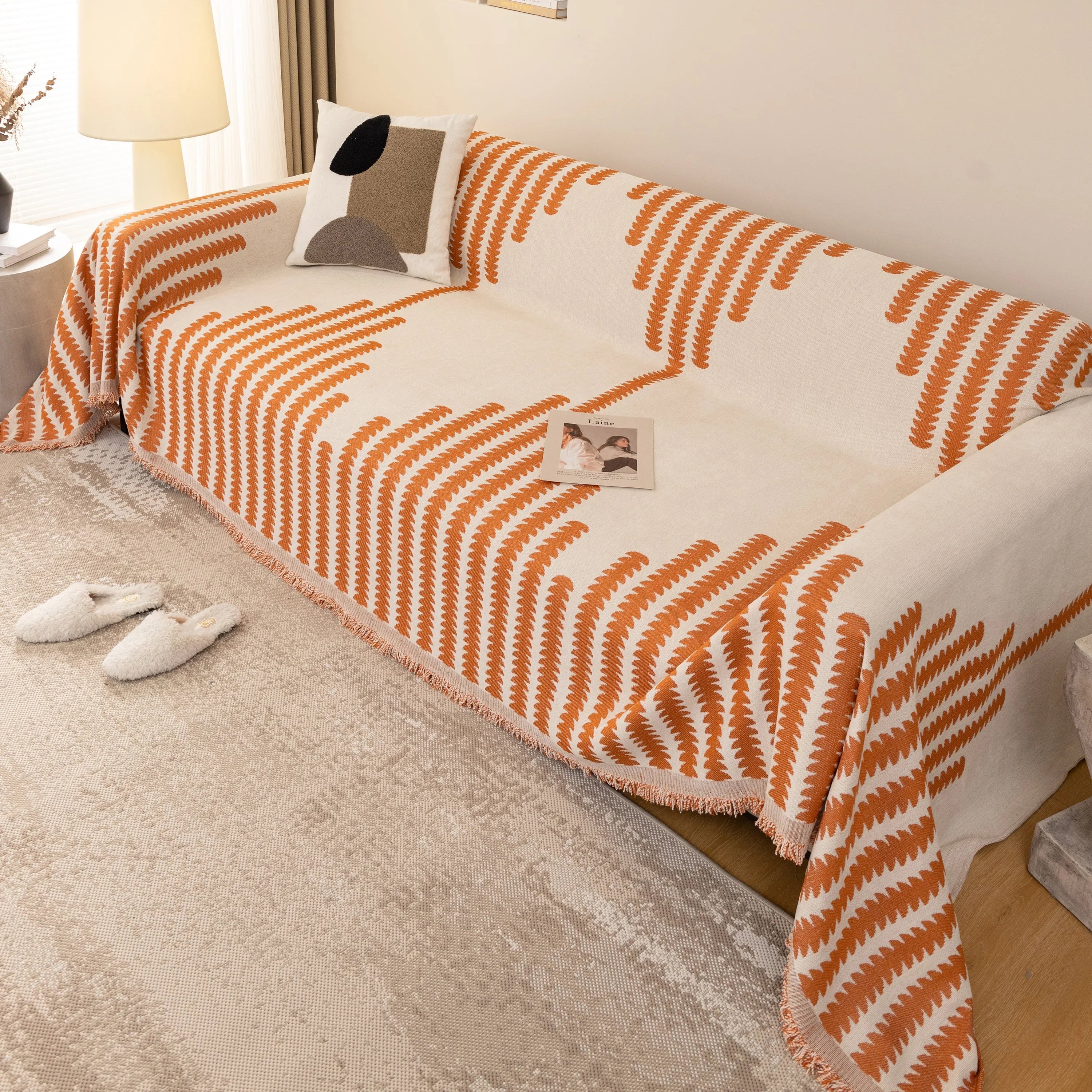 Soft Cozy Chenille Couch Cover Throws for Sofas, Couch Cover Blankets, Corner Sectional Couch Covers - TaroTextile