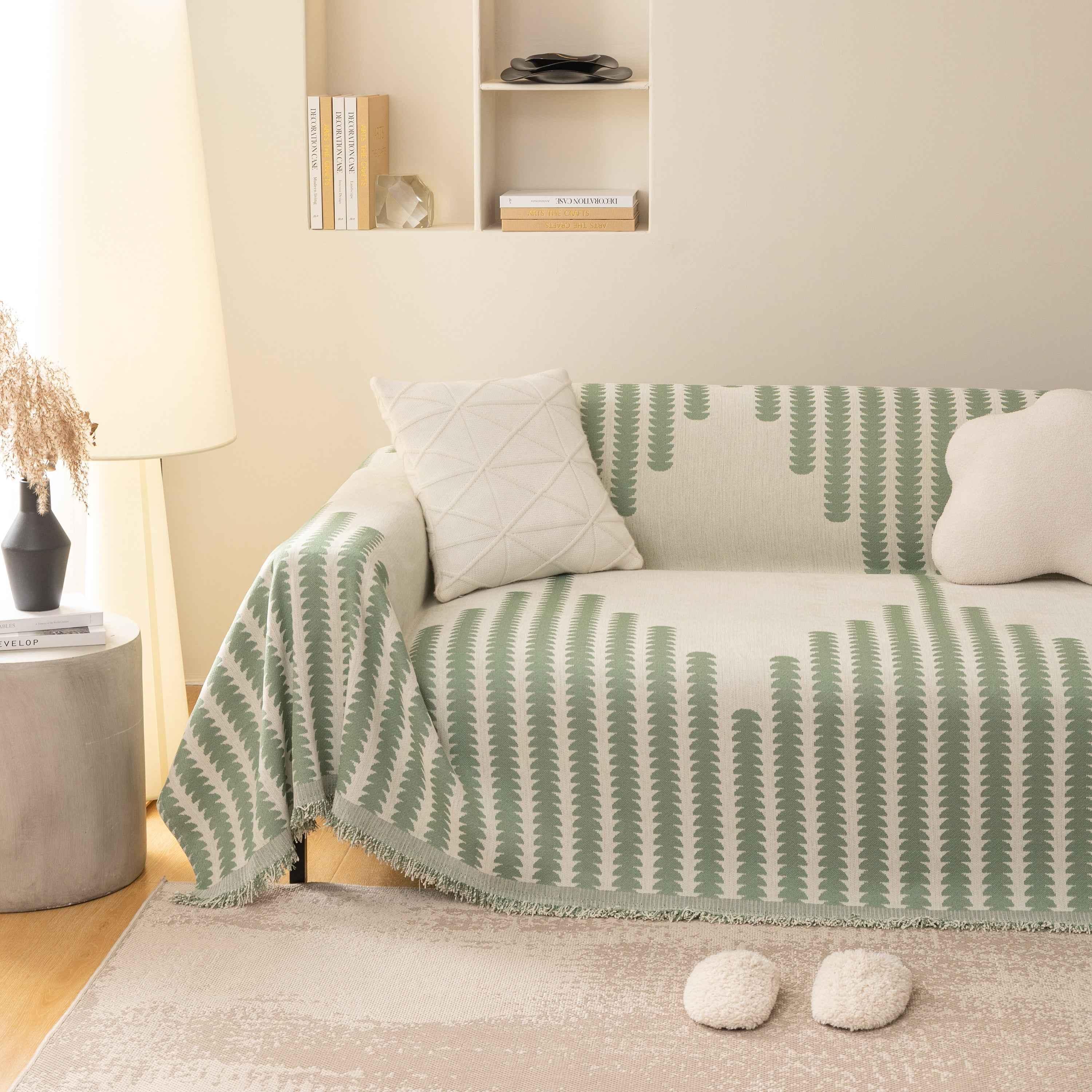 Soft Cozy Chenille Couch Cover Throws for Sofas, Couch Cover Blankets, Corner Sectional Couch Covers - TaroTextile